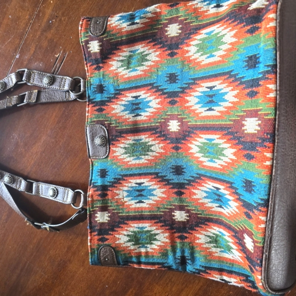Justin Brand Multicolor Patterned Women's Bag
